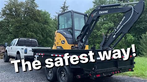 how to load mini excavator on trailer|mini excavator weight with trailer.